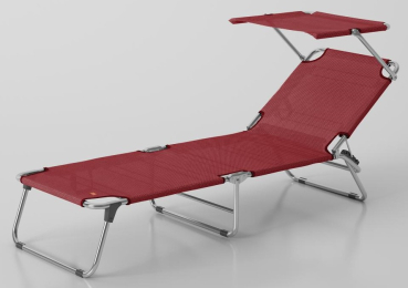 FIAM® Liegestuhl AMIGO TOP Rot